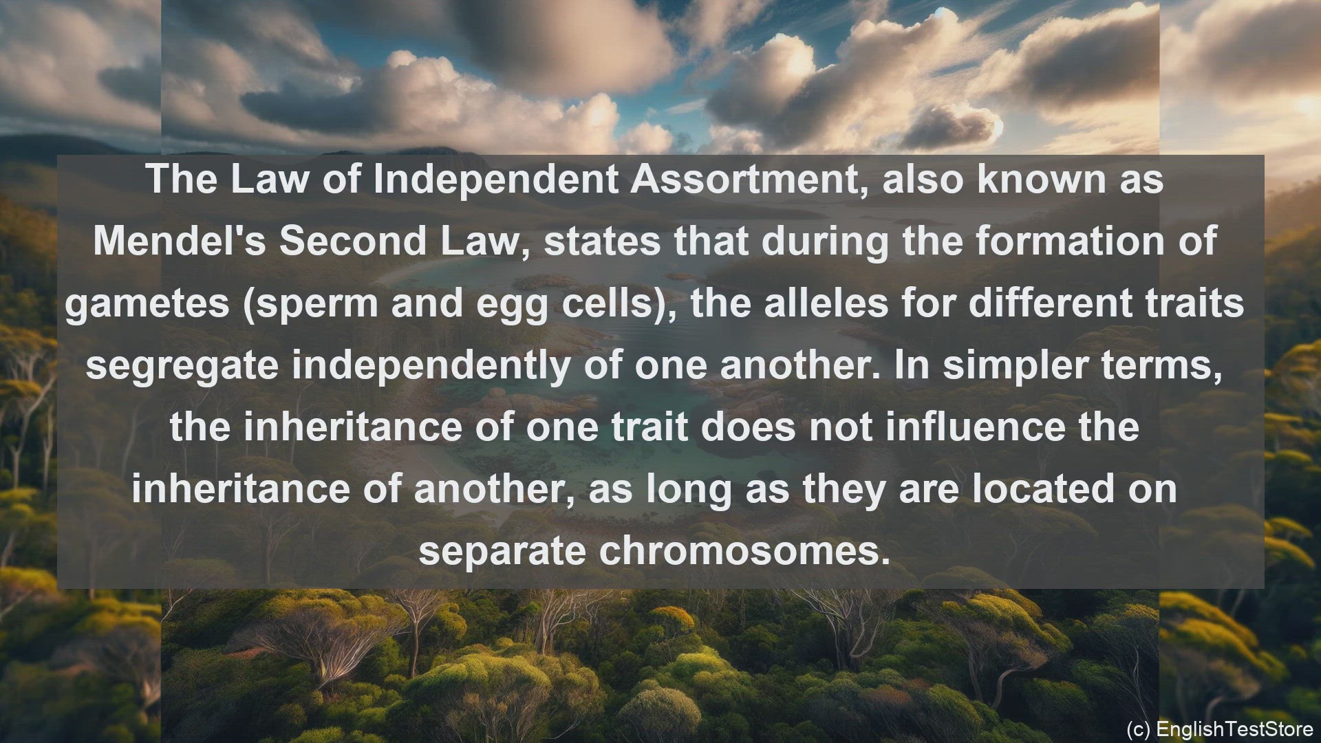 'Video thumbnail for Law of independent assortment in science  definition and examples'