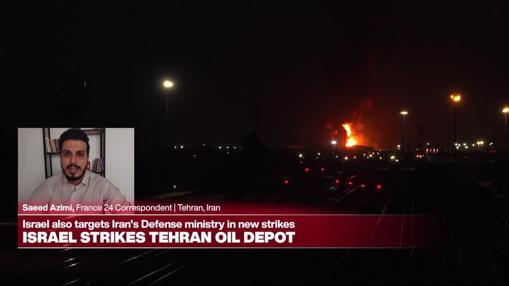 'Video thumbnail for Israeli military warnings on X for Iranians not visible in Iran'