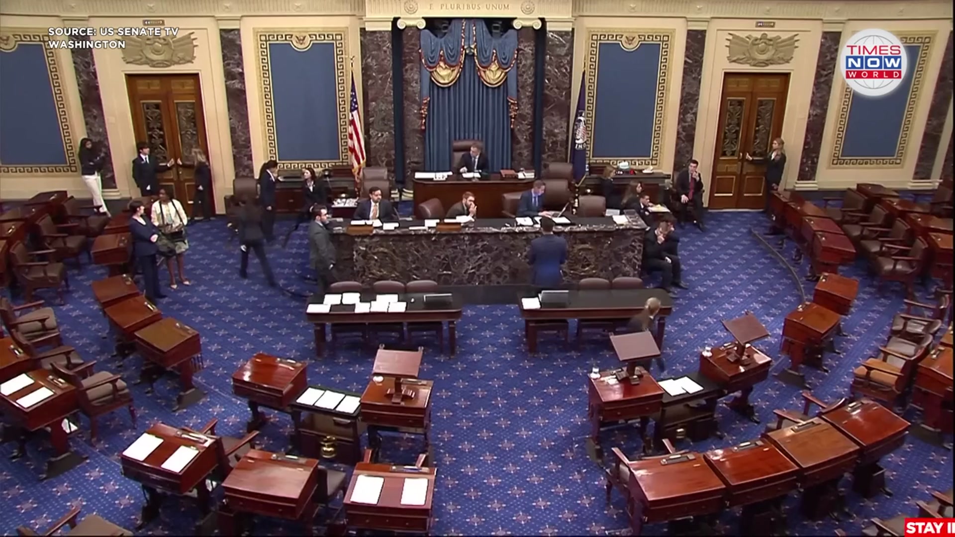 'Video thumbnail for Trump Slammed in Senate Over Iran Strikes, War Powers Vote Fails | Times Now World'