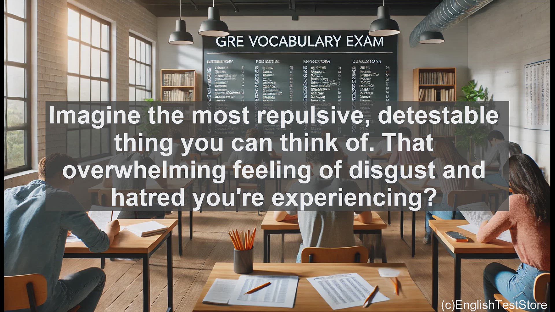 'Video thumbnail for GRE Vocabulary Lesson: Exploring the Meaning and Power of the Word 'Odious''