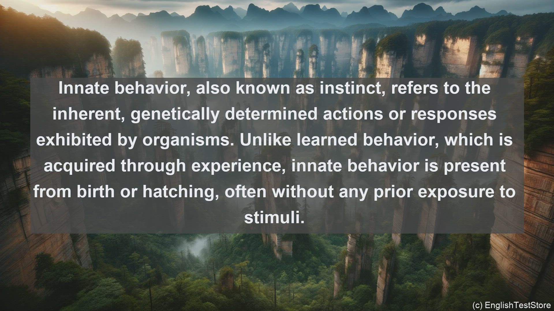 'Video thumbnail for Innate behaviour in science  definition and examples'