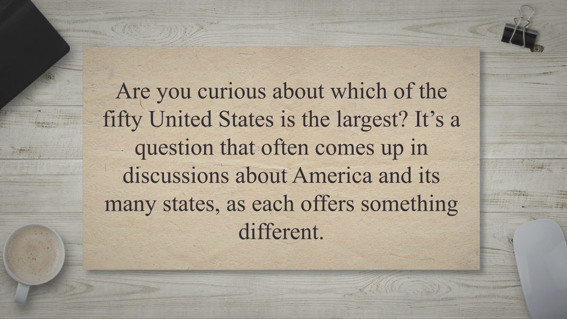 'Video thumbnail for What Is The Biggest State In America?'