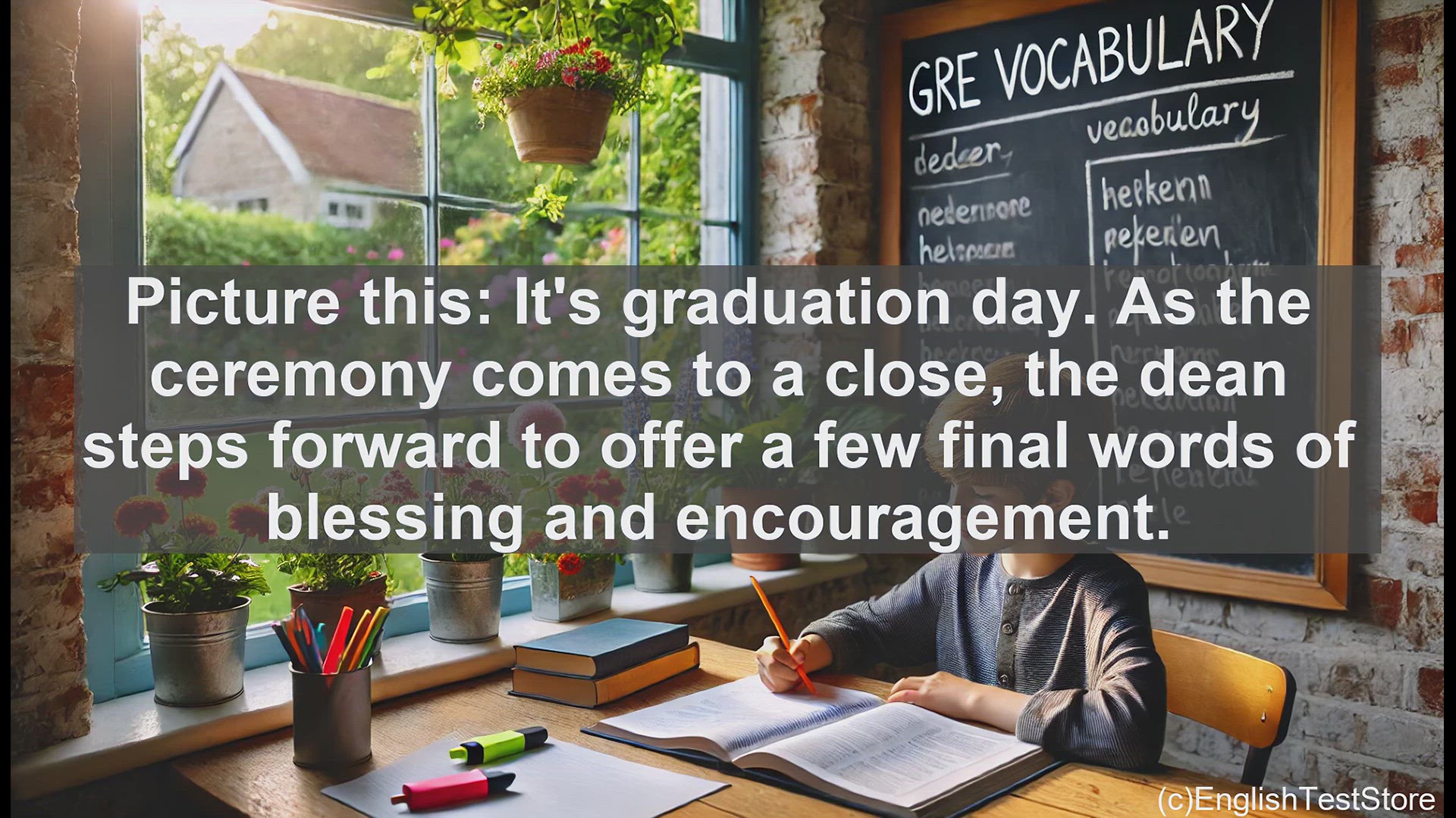 'Video thumbnail for GRE Vocabulary Lesson: The Benediction - A Parting Blessing'