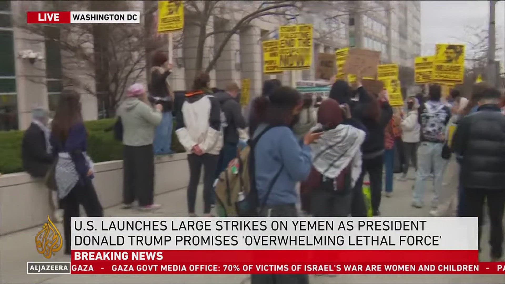 'Video thumbnail for Breaking News Trump Announces U.S. Military Strikes on Yemen'