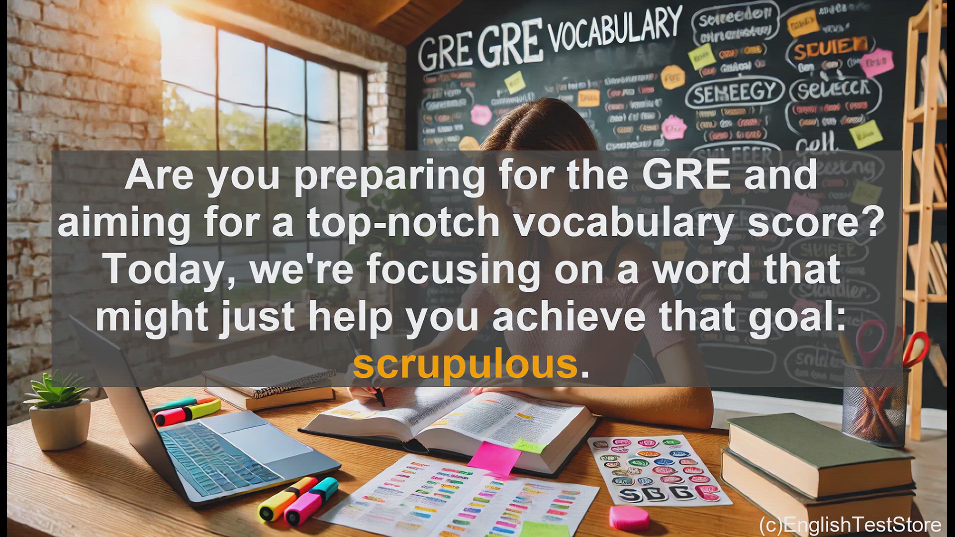 'Video thumbnail for GRE Vocabulary Lesson: Mastering the Nuances of Scrupulous - A Key to GRE Vocabulary Success'