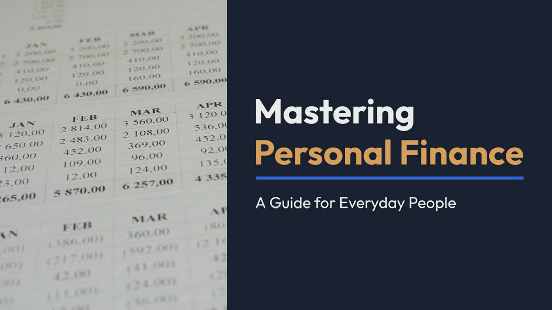 'Video thumbnail for Mastering Personal Finance'
