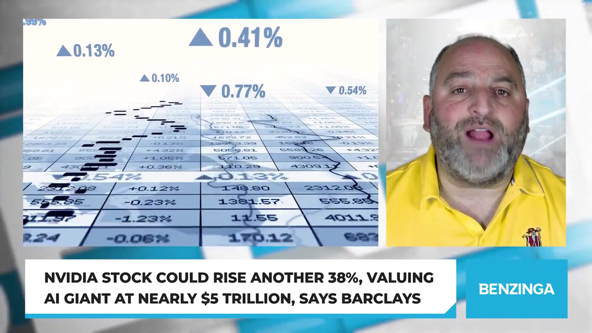 'Video thumbnail for Nvidia Stock Could Rise Another 38%, Valuing AI Giant At Nearly $5 Trillion, Says Barclays'