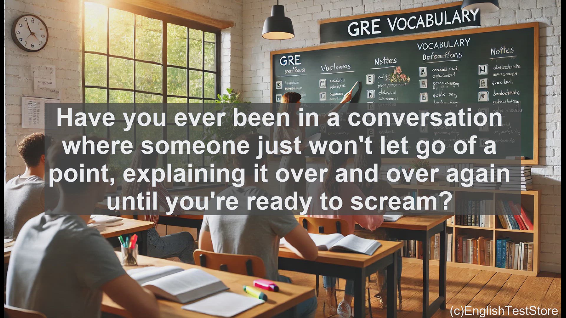 'Video thumbnail for GRE Vocabulary Lesson: Belaboring - When Excessive Explanation Becomes Annoying'