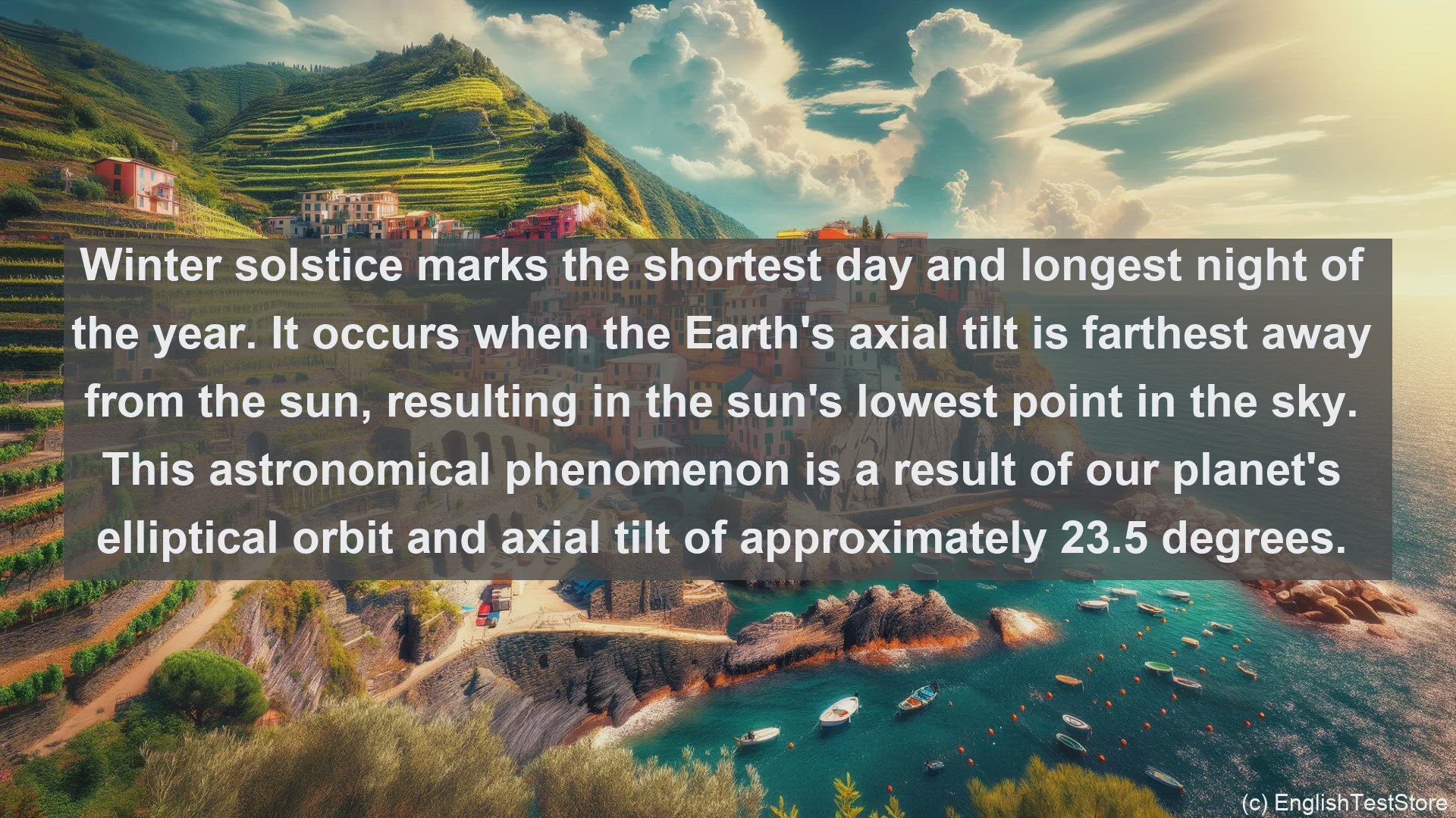 'Video thumbnail for Winter solstice in science  definition and examples'