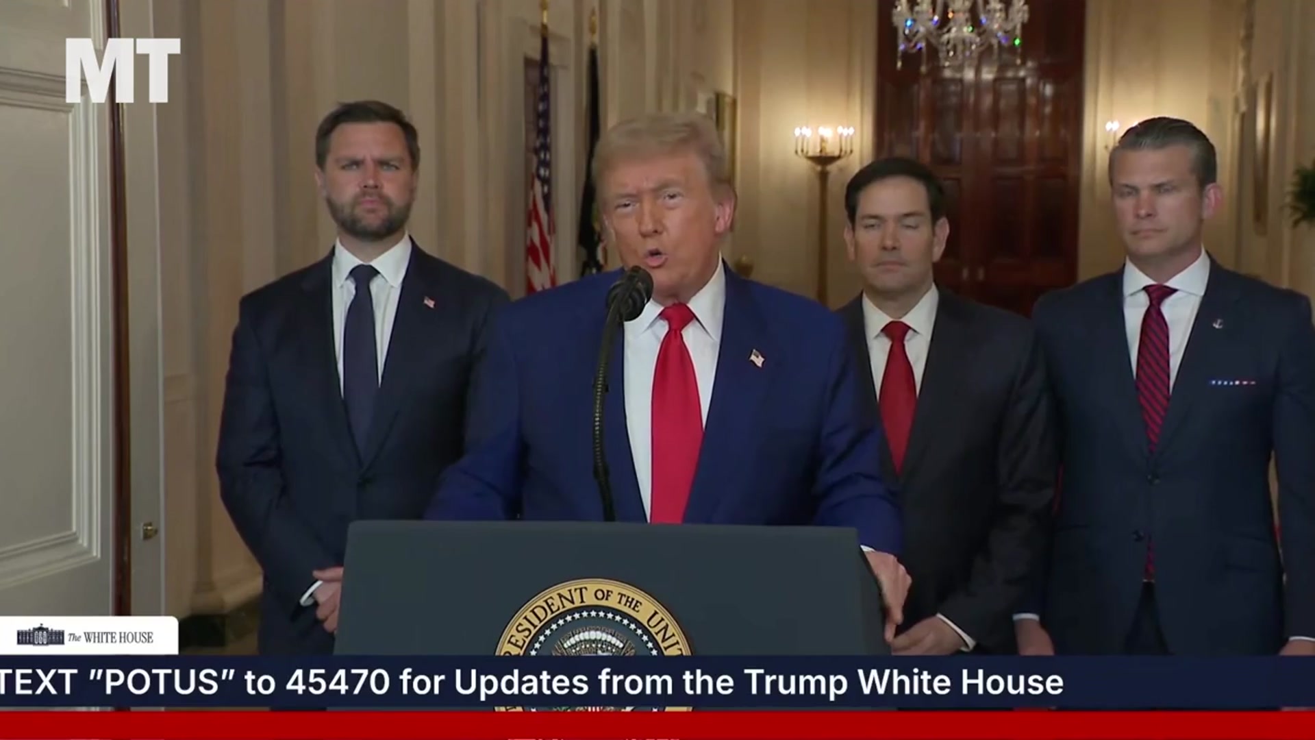 'Video thumbnail for Trump says U.S. strikes on Iranian nuclear facilities "a spectacular military success"'