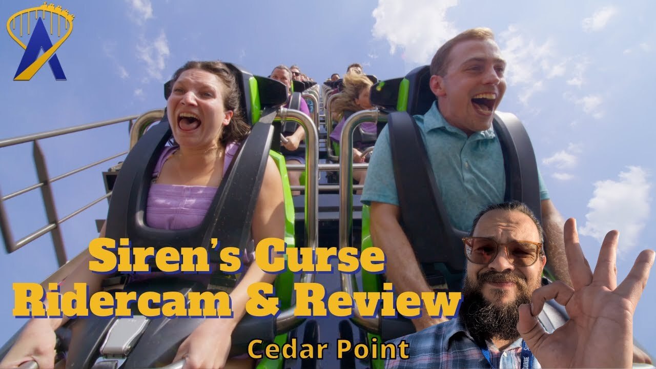 'Video thumbnail for Siren's Curse Ridercam and Review - New Roller Coaster at Cedar Point'