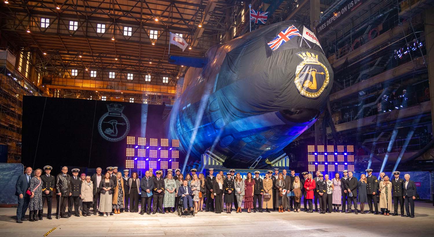 'Video thumbnail for Royal Navy’s Newest Astute Class Submarine Officially Named in Barrow'