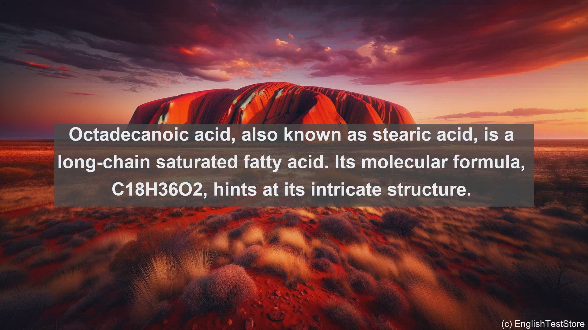 'Video thumbnail for Octadecanoic acid in science  definition and examples'