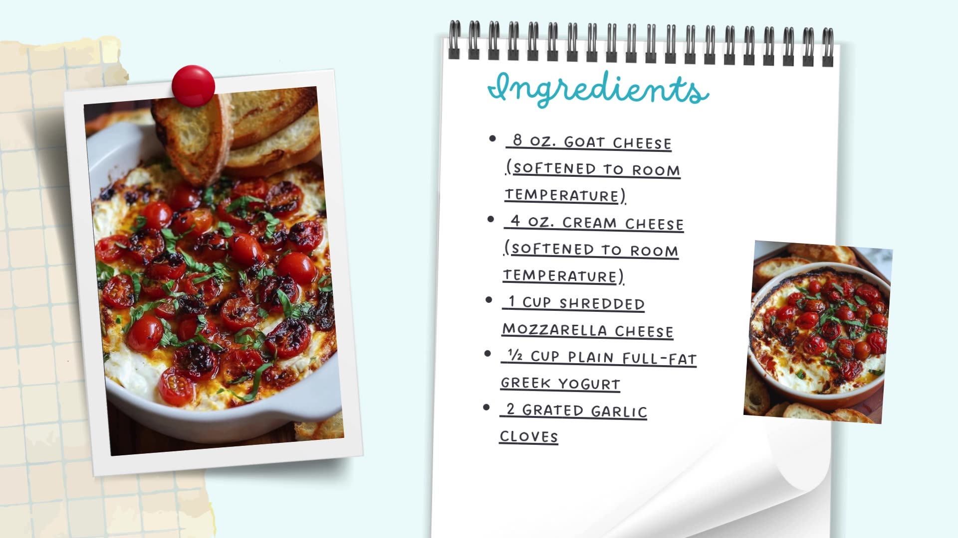 Video thumbnail for Three-Cheese Tomato Bruschetta Dip – Warm, Cheesy, Crowd-Pleasing Appetizer