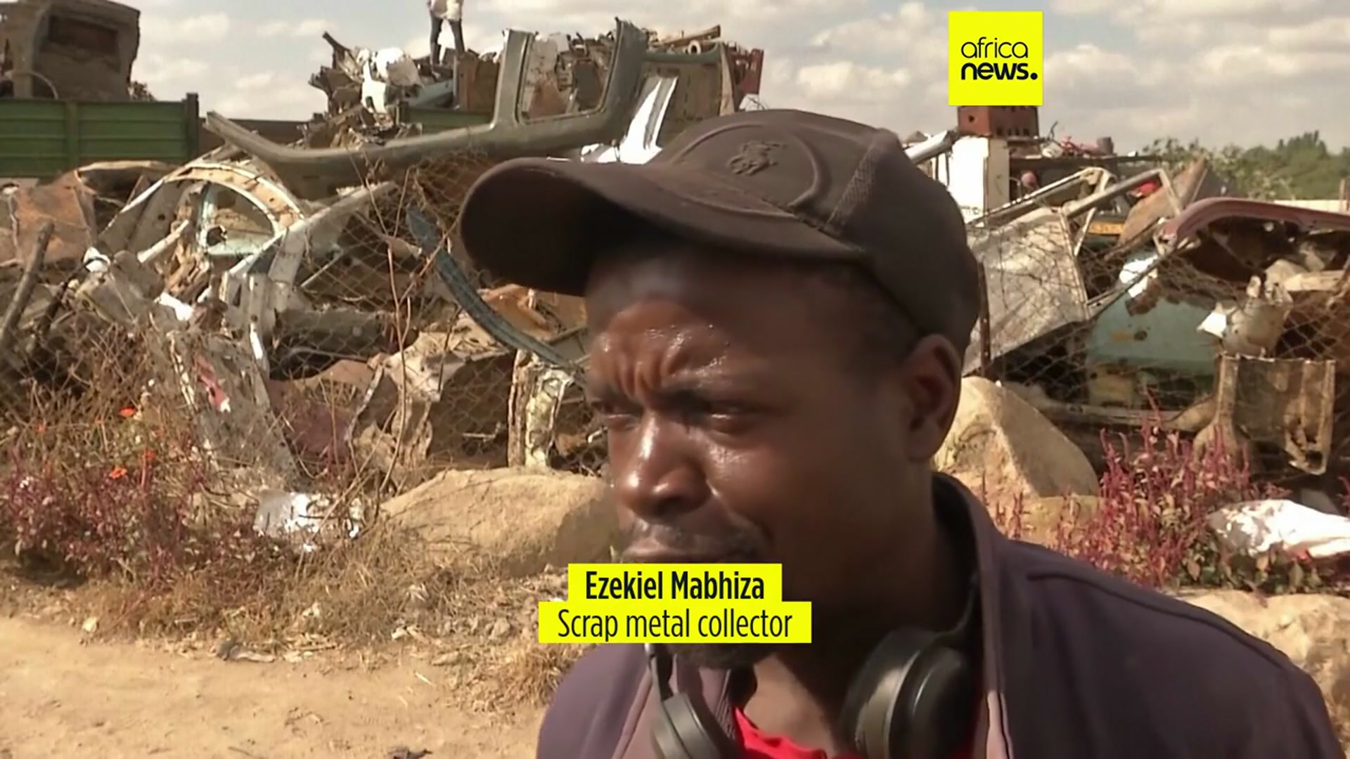 'Video thumbnail for In Zimbabwe, metal scrap collecting is reducing environmental pollution'