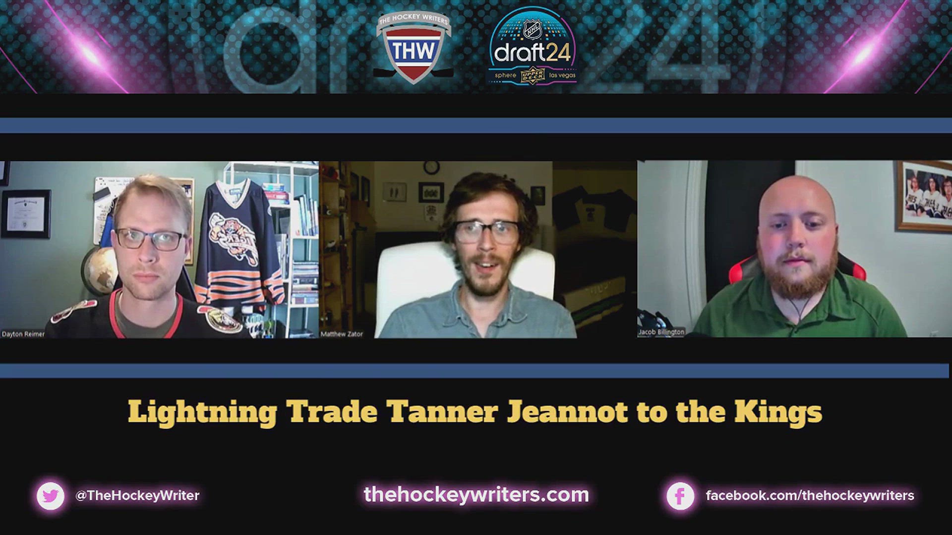 'Video thumbnail for NHL Trade Reaction - Lightning Move Tanner Jeannot to the Kings'