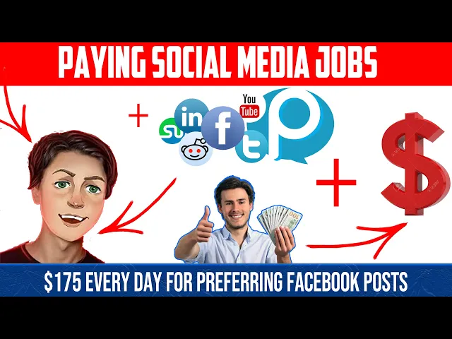 'Video thumbnail for $175 every day for preferring Facebook posts - Paying Social Media Jobs'