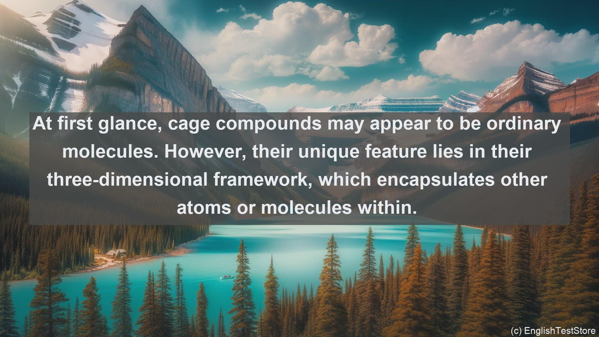 'Video thumbnail for Cage compounds in science  definition and examples'