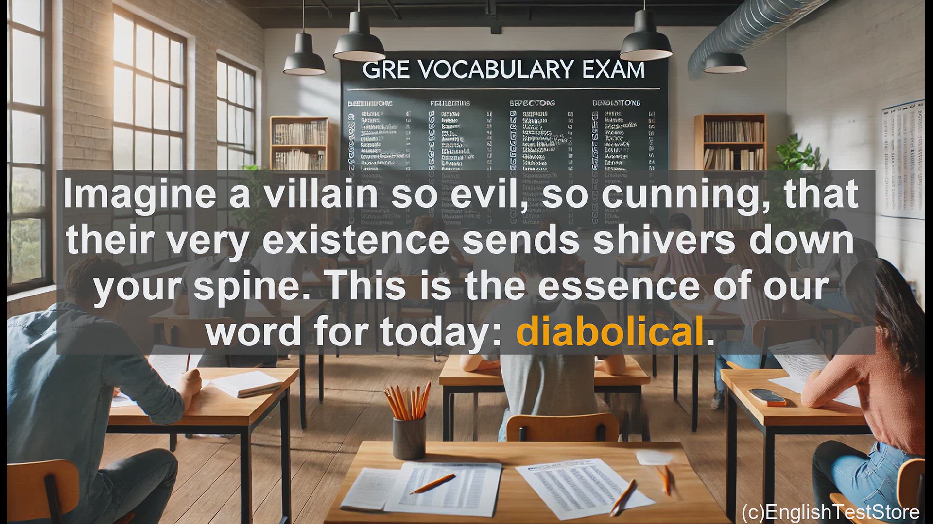 'Video thumbnail for GRE Vocabulary Lesson: Mastering the Diabolical - Enhancing Your Vocabulary for the GRE'