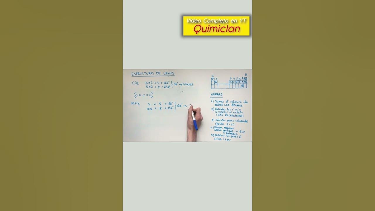 'Video thumbnail for ESTRUCTURA de LEWIS del NH3 😎 (Amoniaco o Trihidruro de Nitrógeno) (✅ FÁCIL Y RÁPIDO) #quimica'