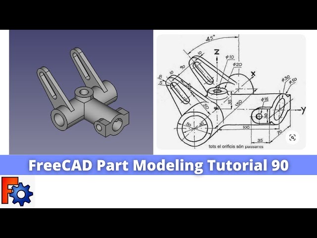 'Video thumbnail for FreeCAD Part Modeling Tutorial 90 | FreeCAD Tutorial | Mechnexus |'