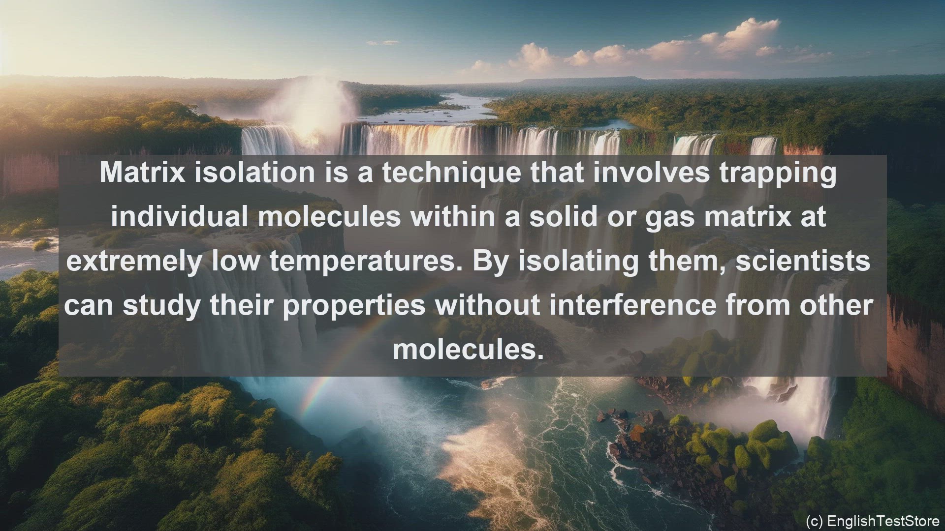 'Video thumbnail for Matrix isolation in science  definition and examples'