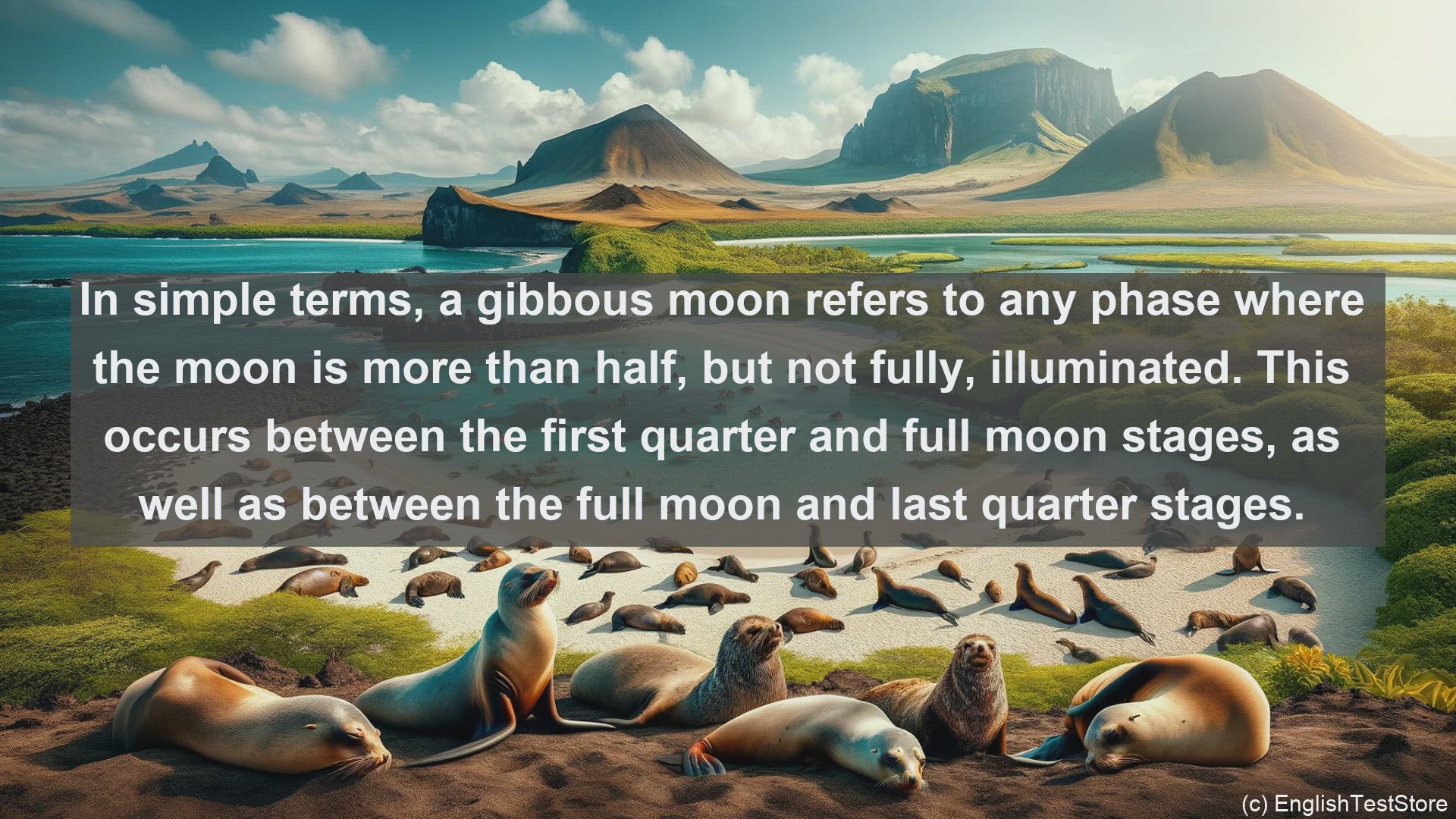 'Video thumbnail for Gibbous moon in science  definition and examples'