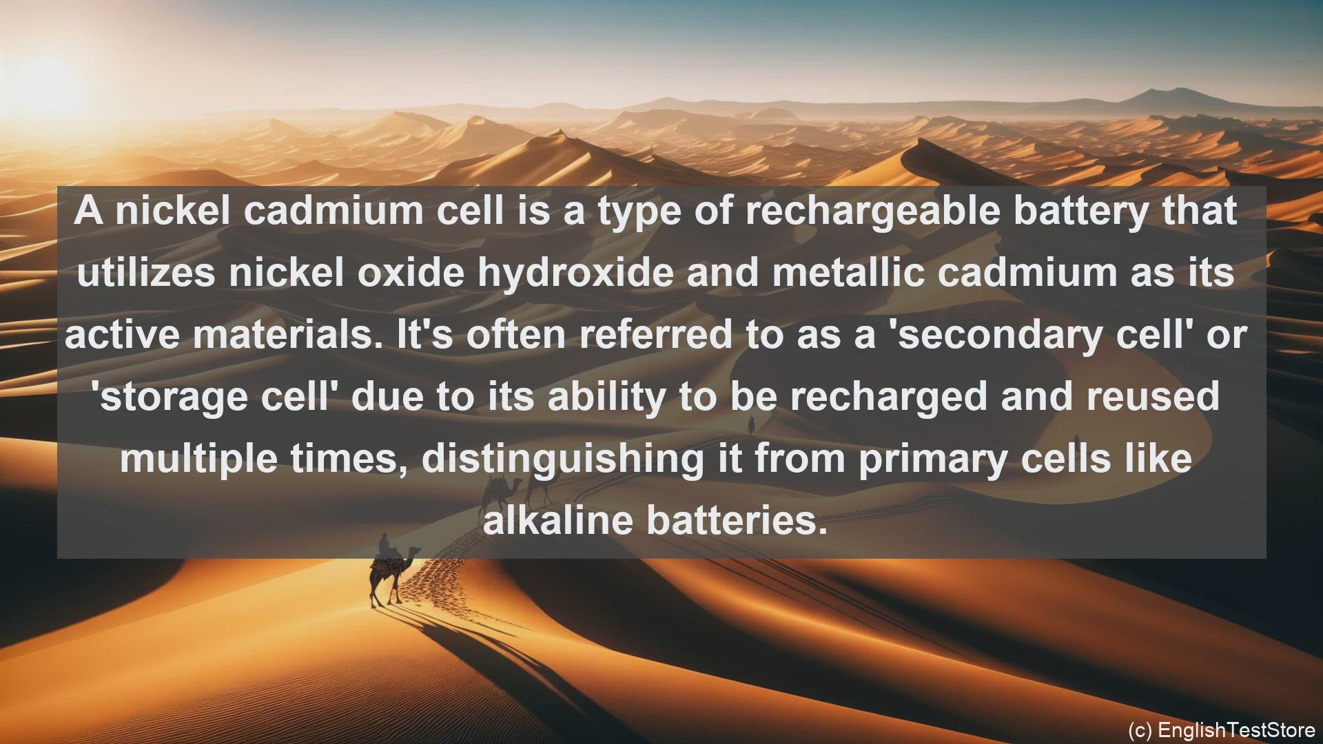 'Video thumbnail for Nickel cadmium cell in science  definition and examples'