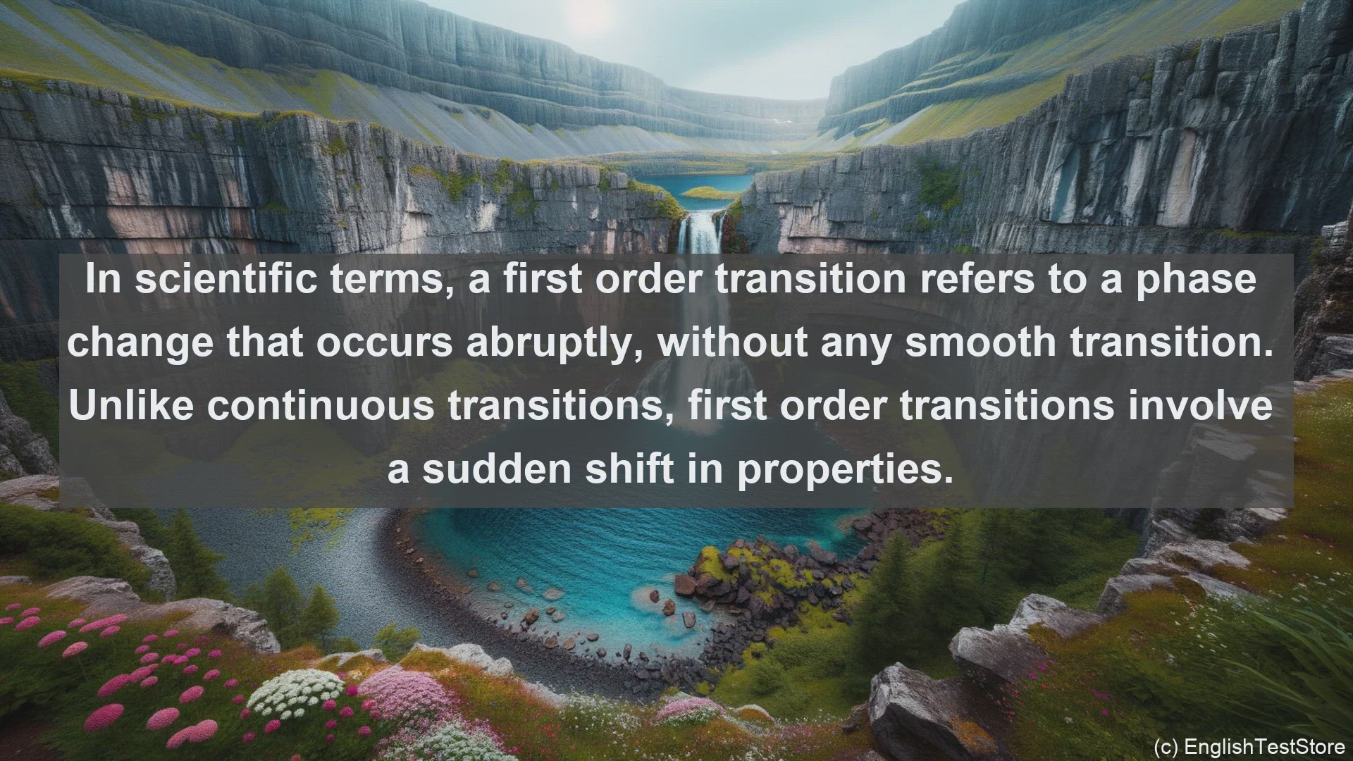 'Video thumbnail for Rst order transition in science  definition and examples'