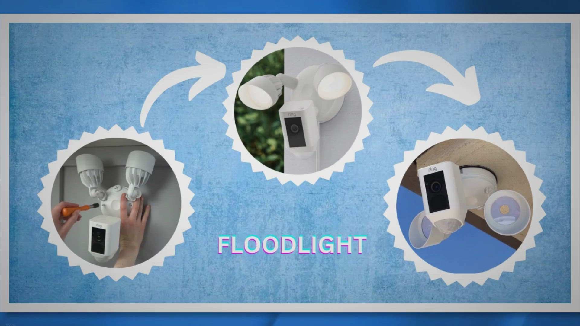 mount ring spotlight cam horizontally