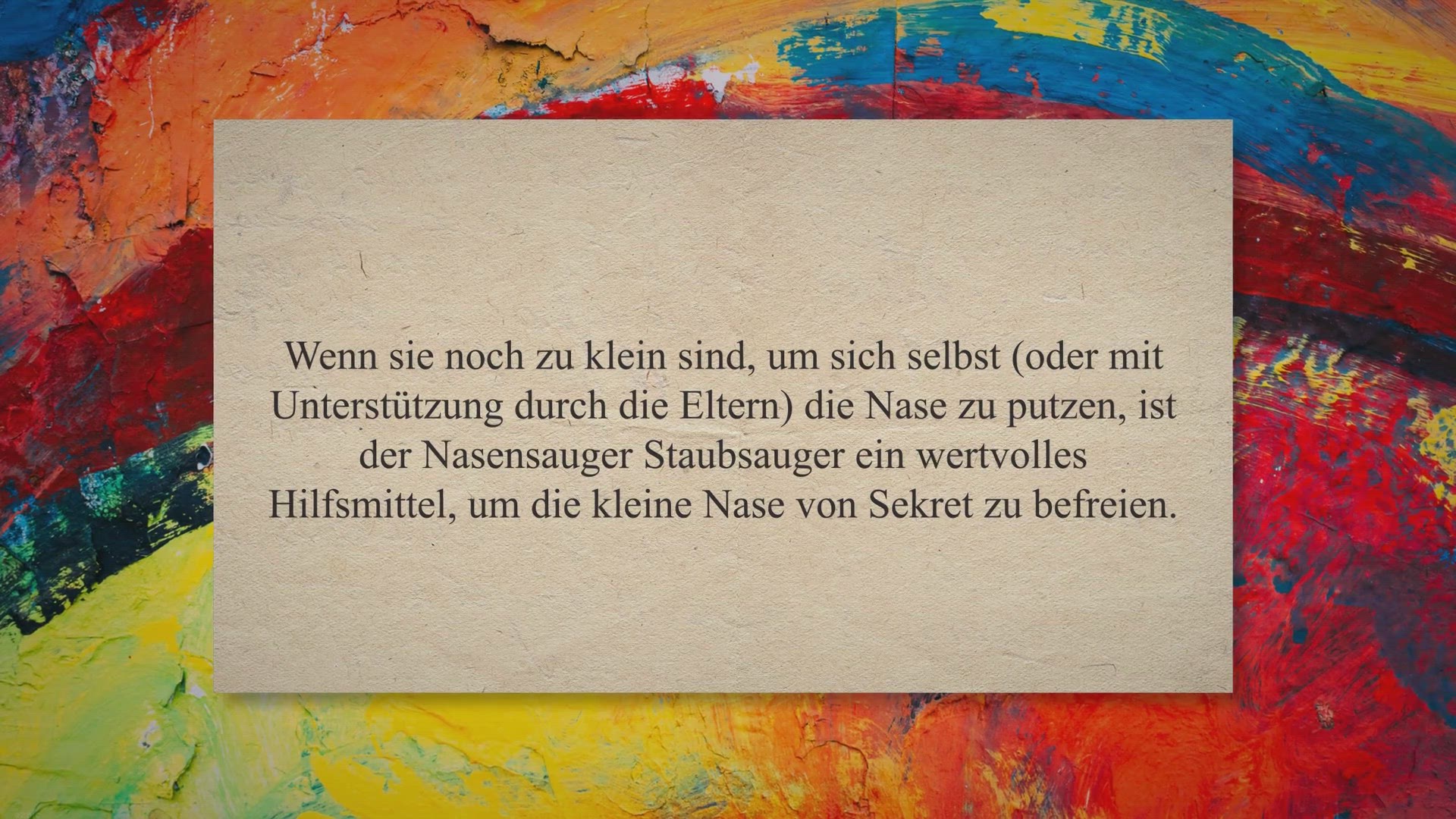 Video thumbnail for Der Nasensauger für den Staubsauger