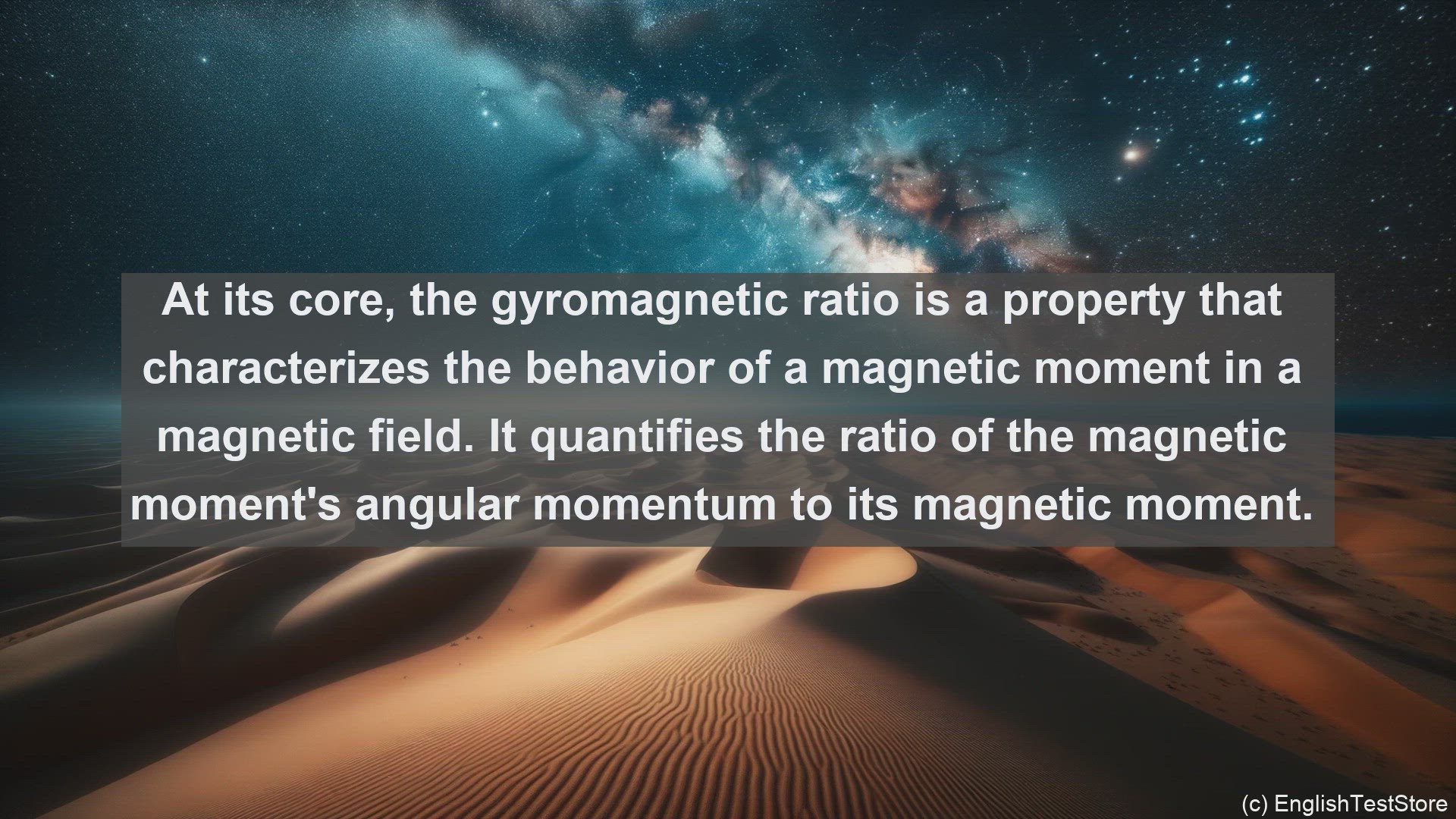 'Video thumbnail for Gyromagnetic ratio in science  definition and examples'
