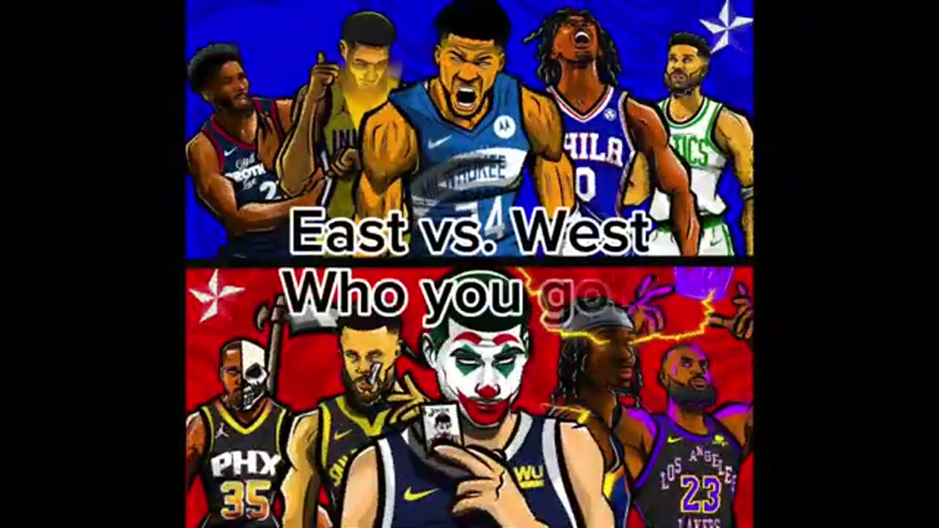 'Video thumbnail for heatcheck: nba all-star game east vs west: who has the better starting lineup?'
