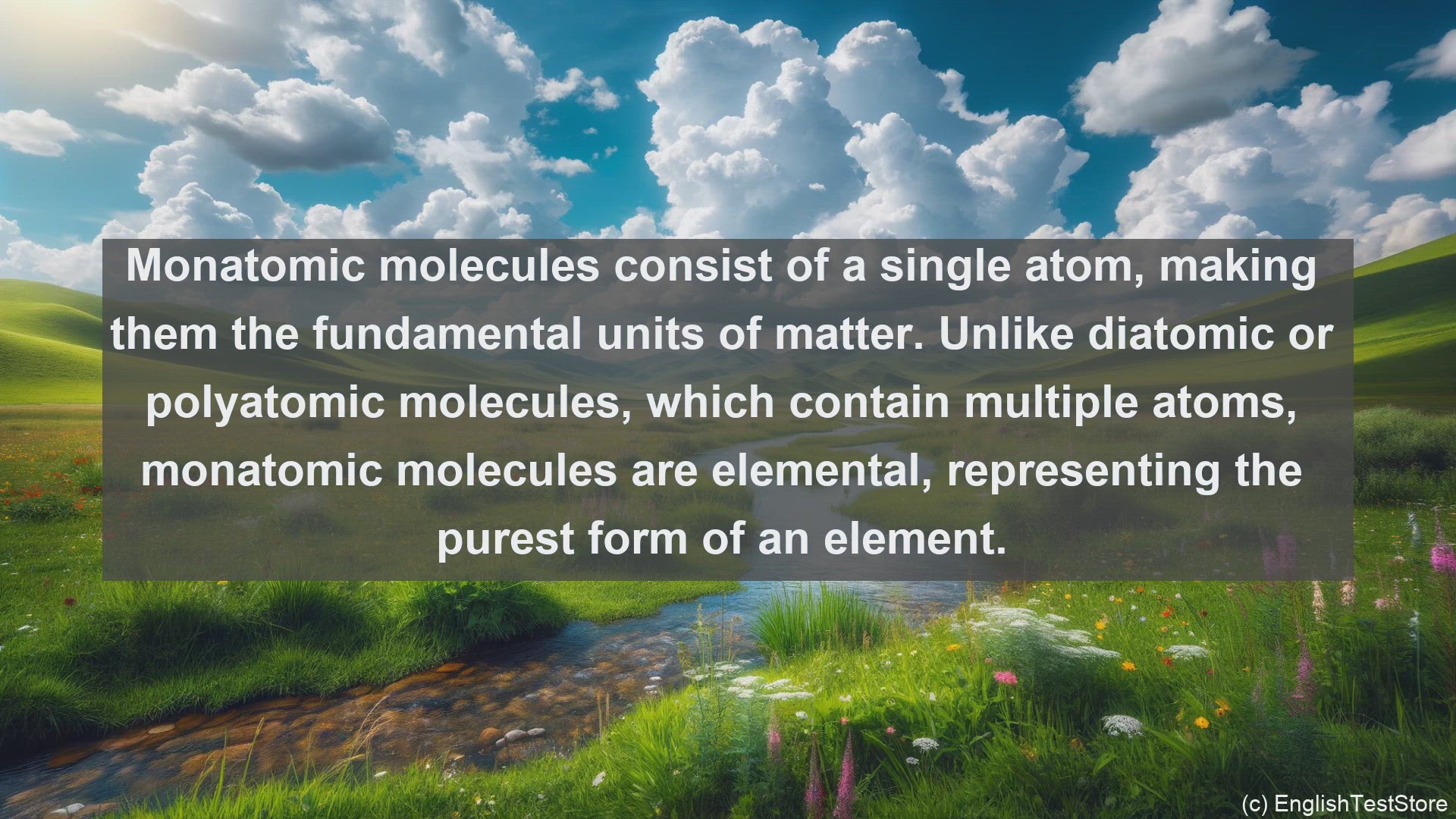 'Video thumbnail for Monatomic molecule in science  definition and examples'