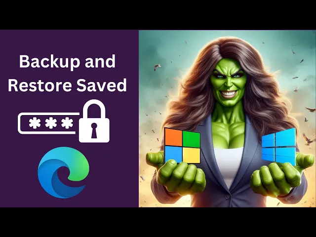 'Video thumbnail for How to Backup and Restore Saved Passwords in Microsoft Edge on Windows 11 or 10 | GearUpWindows'