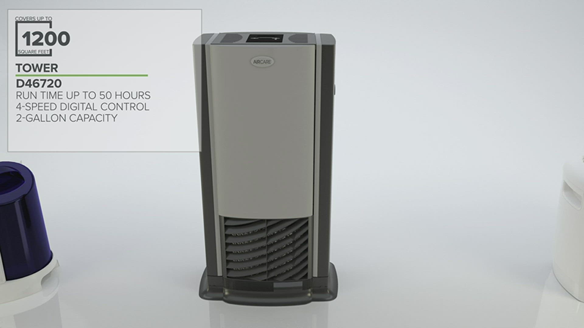 'Video thumbnail for AIRCARE Space Saver Large Evaporative Whole House Commercial 6 Gallon Humidifier'