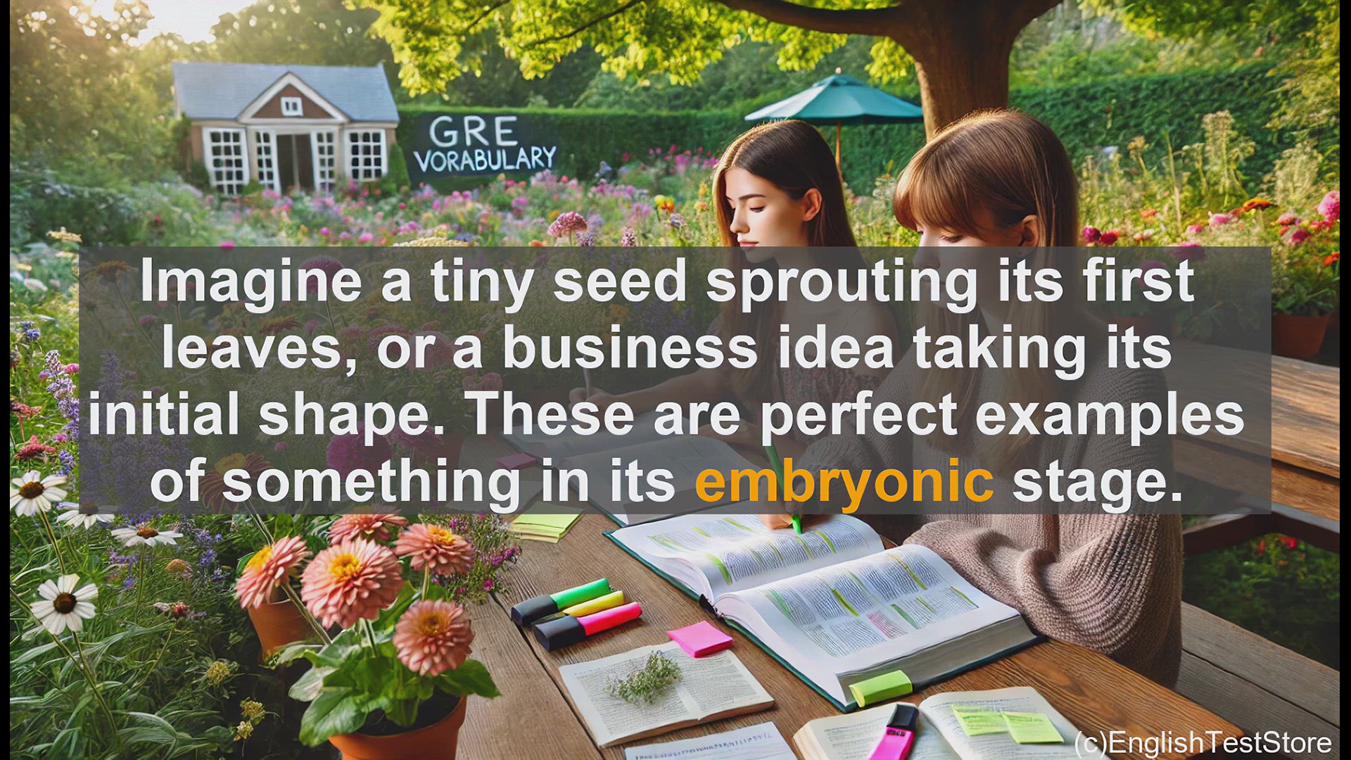 'Video thumbnail for GRE Vocabulary Lesson: Exploring the Versatile Word 'Embryonic''
