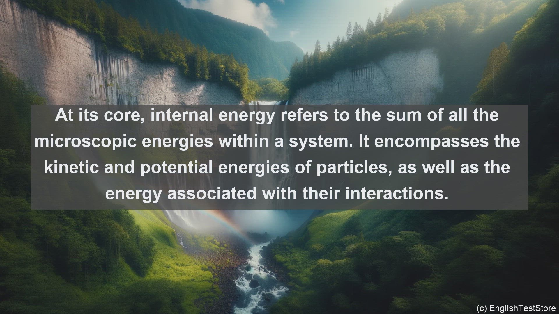 'Video thumbnail for Internal energy in science  definition and examples'