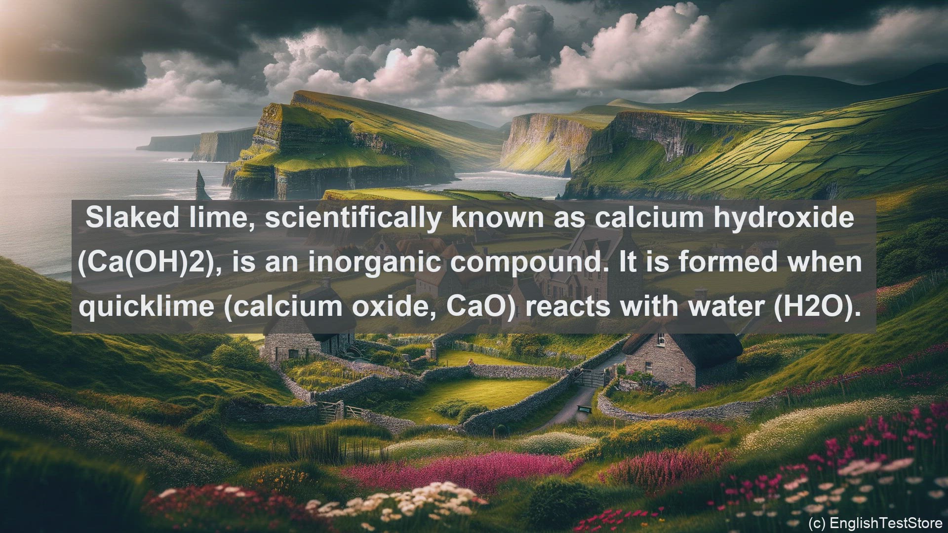 'Video thumbnail for Slaked lime in science  definition and examples'