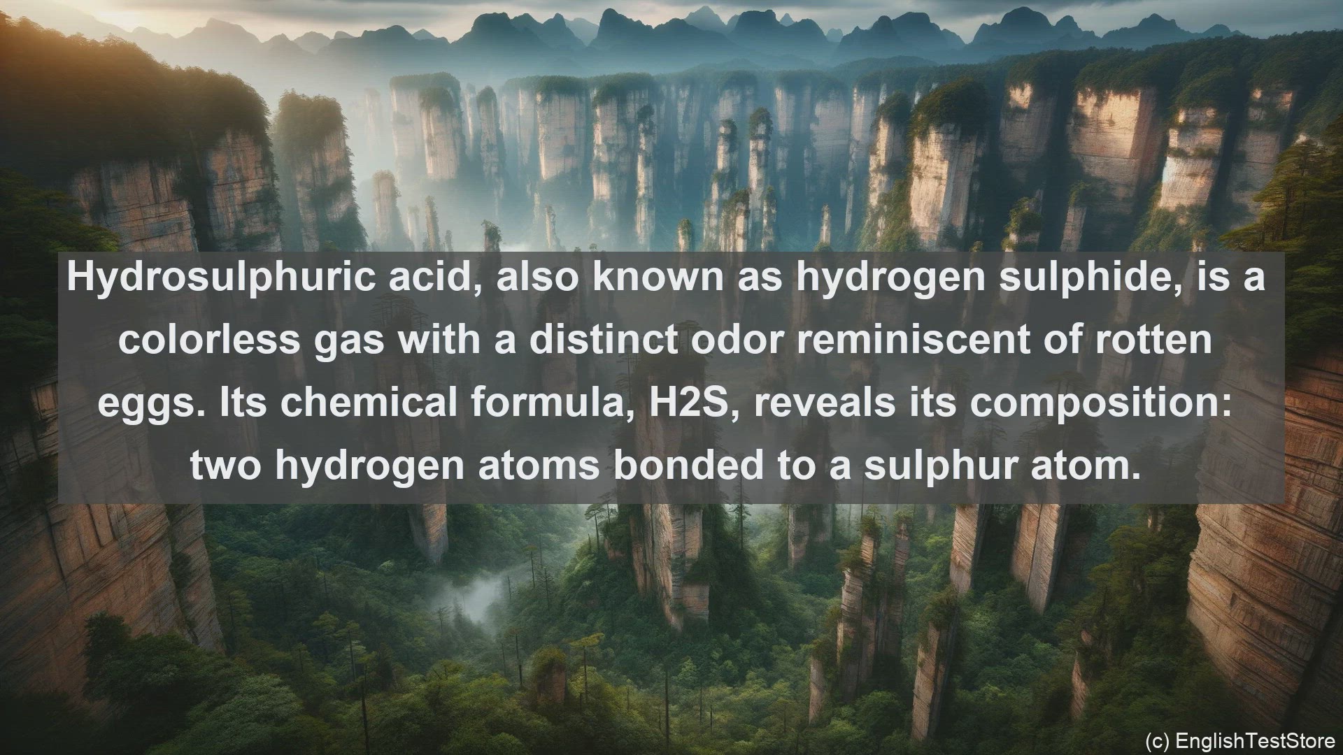 'Video thumbnail for Hydrosulphuric acid in science  definition and examples'