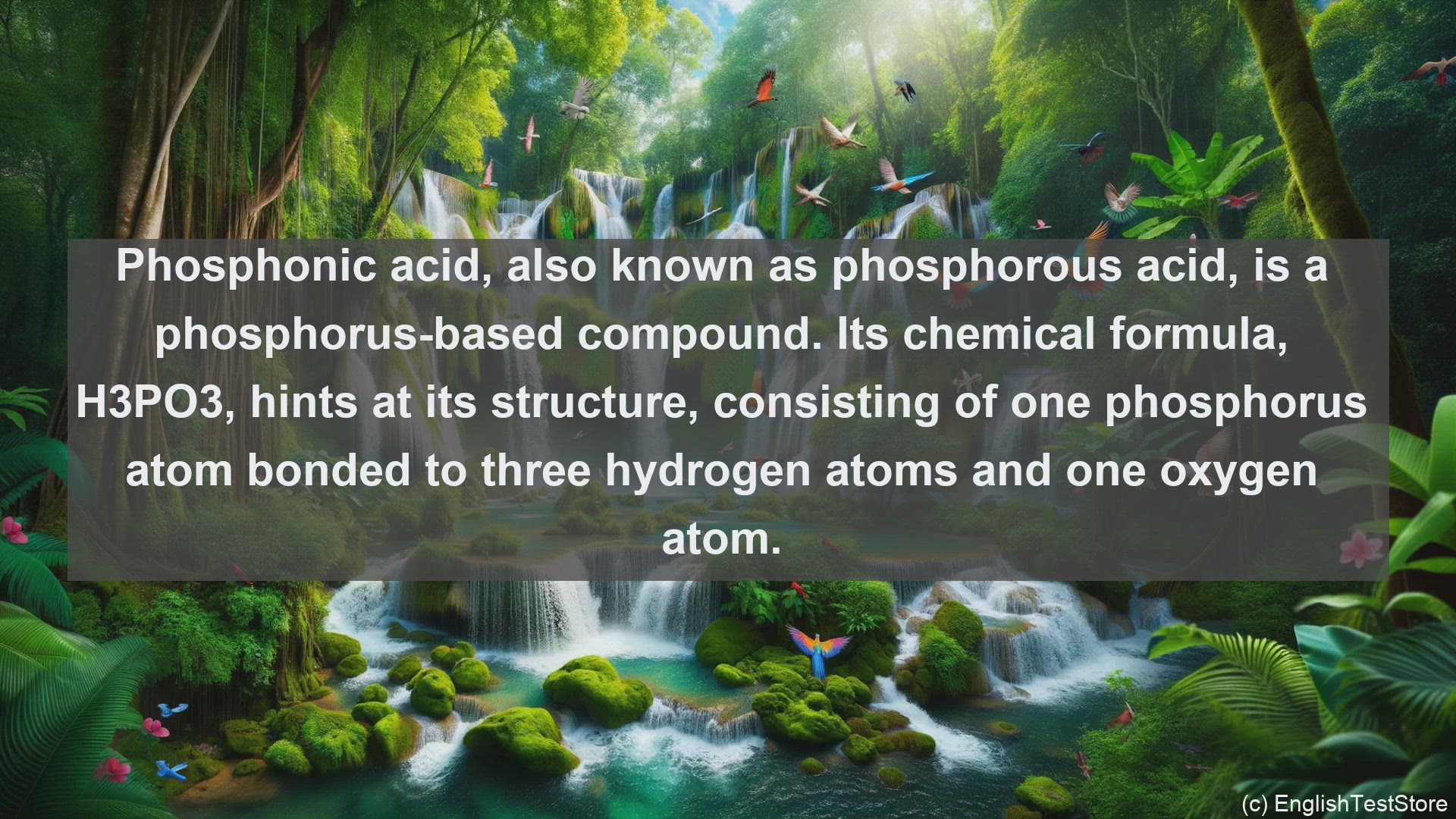 'Video thumbnail for Phosphonic acid in science  definition and examples'