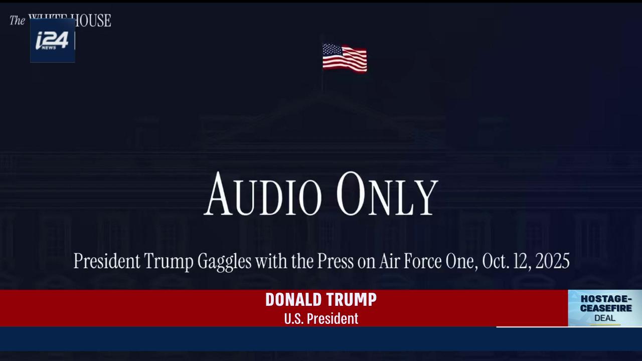 Video thumbnail for Trump says 'war is over' as he heads to Israel