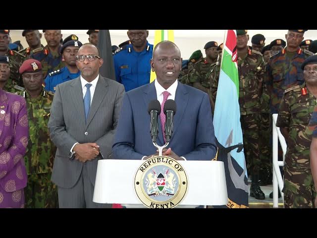 Video thumbnail for Ruto gives a speech on KDf day embakasi Garrison