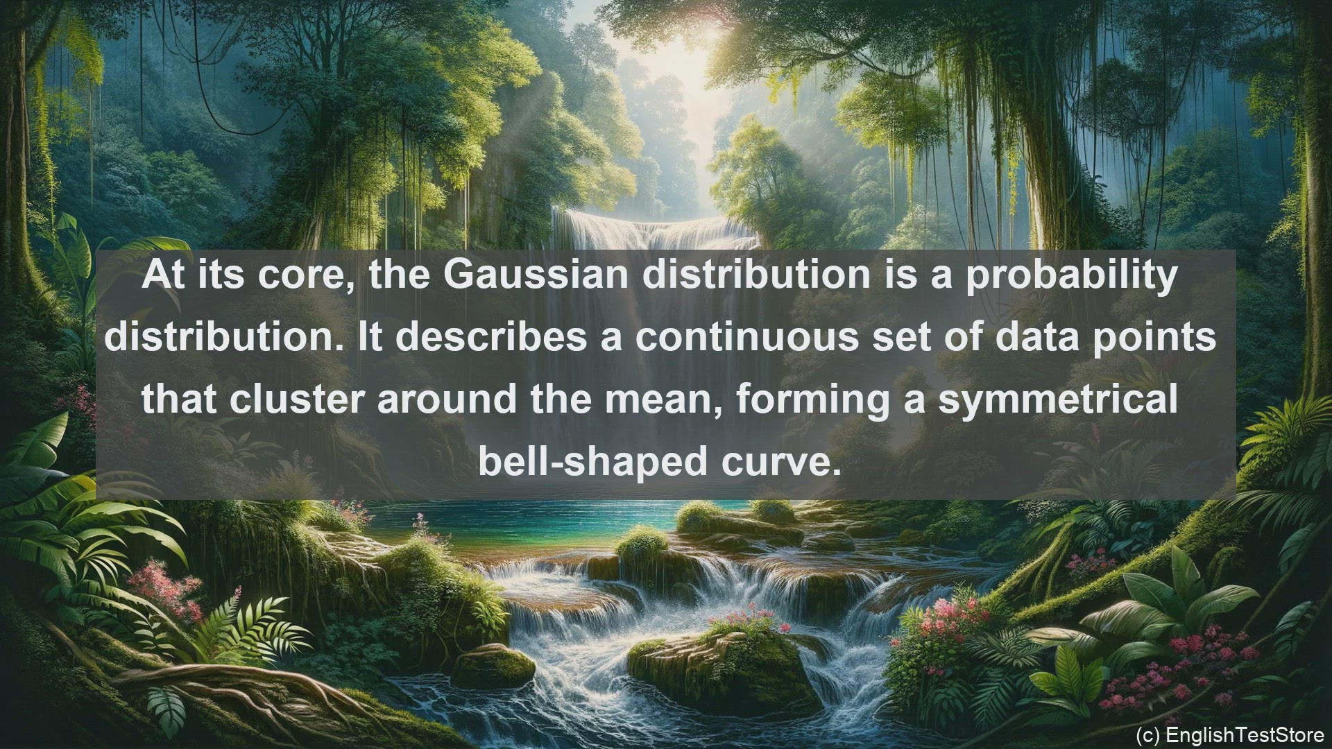 Normal or Gaussian distribution (a) has the bell-shaped laterally