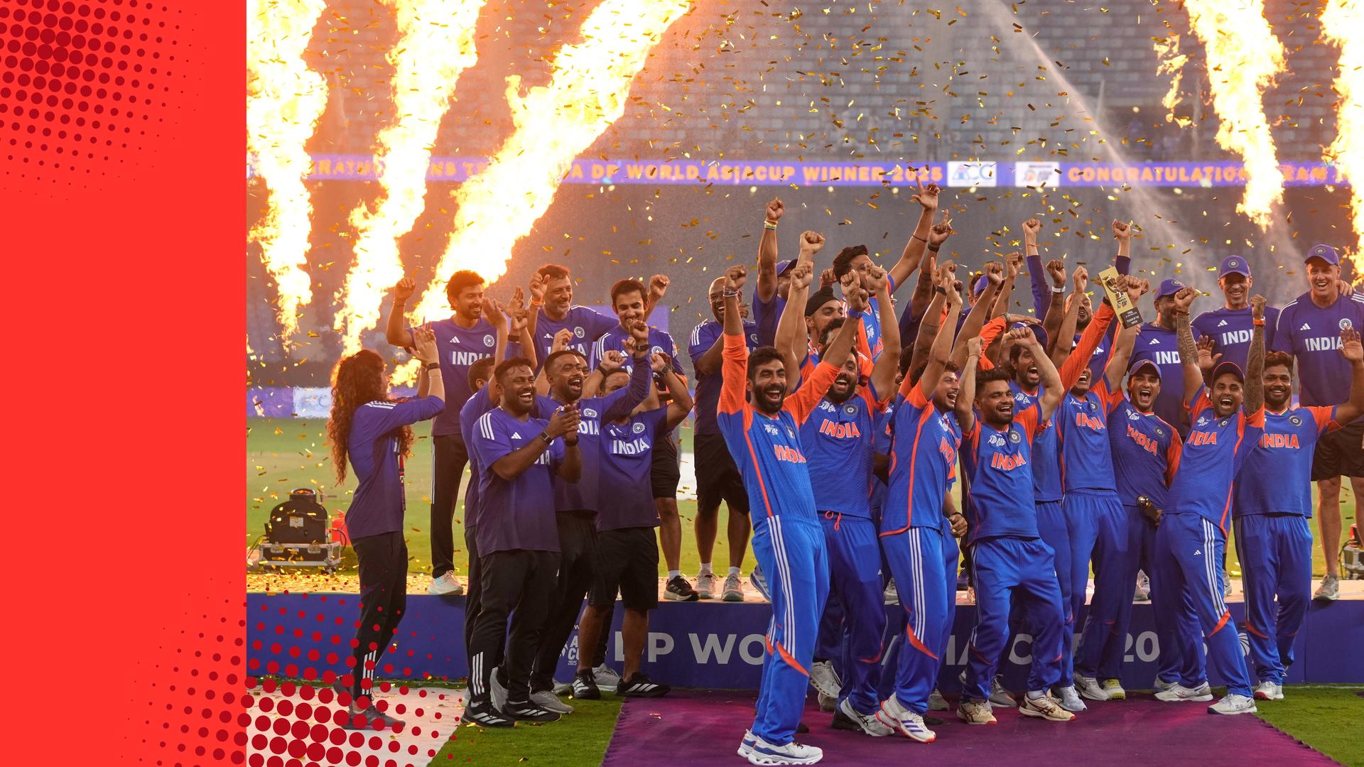 Video thumbnail for 'Part of life' or 'deeply disrespectful'? Trophy-gate sours Asia Cup final between arch rivals India and Pakistan