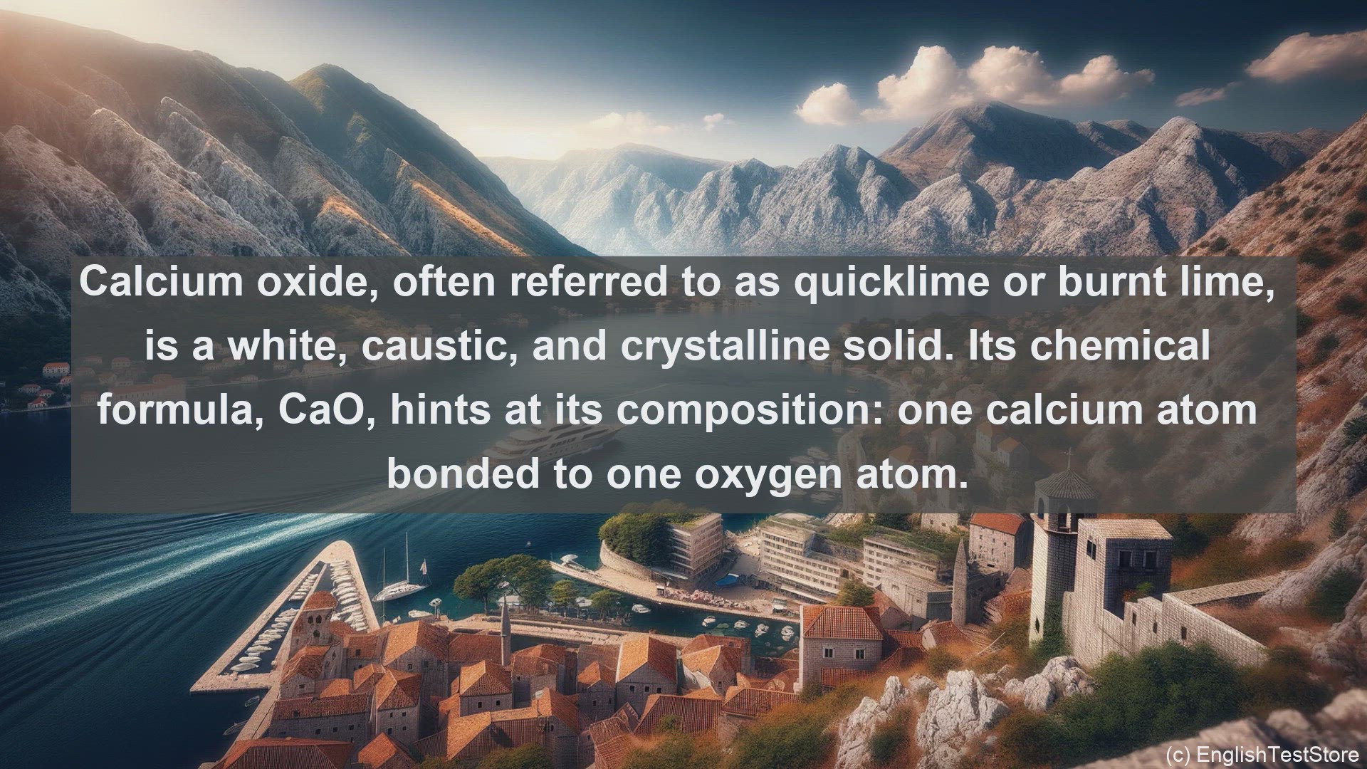 'Video thumbnail for Calcium oxide in science  definition and examples'