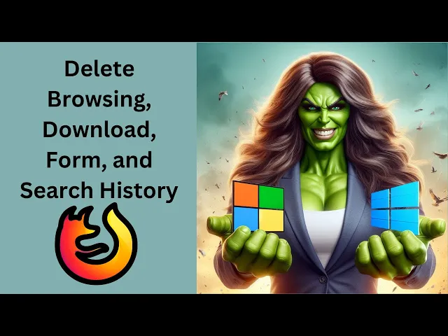 'Video thumbnail for How to Clear or Delete Browsing, Download, Form, and Search History in Firefox on Windows 11 or 10?'
