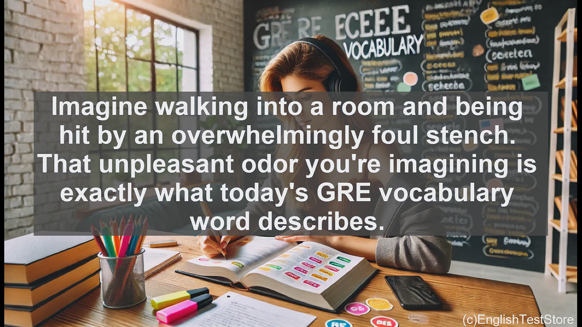 'Video thumbnail for GRE Vocabulary Lesson: Mastering the Olfactory Power of Malodorous'