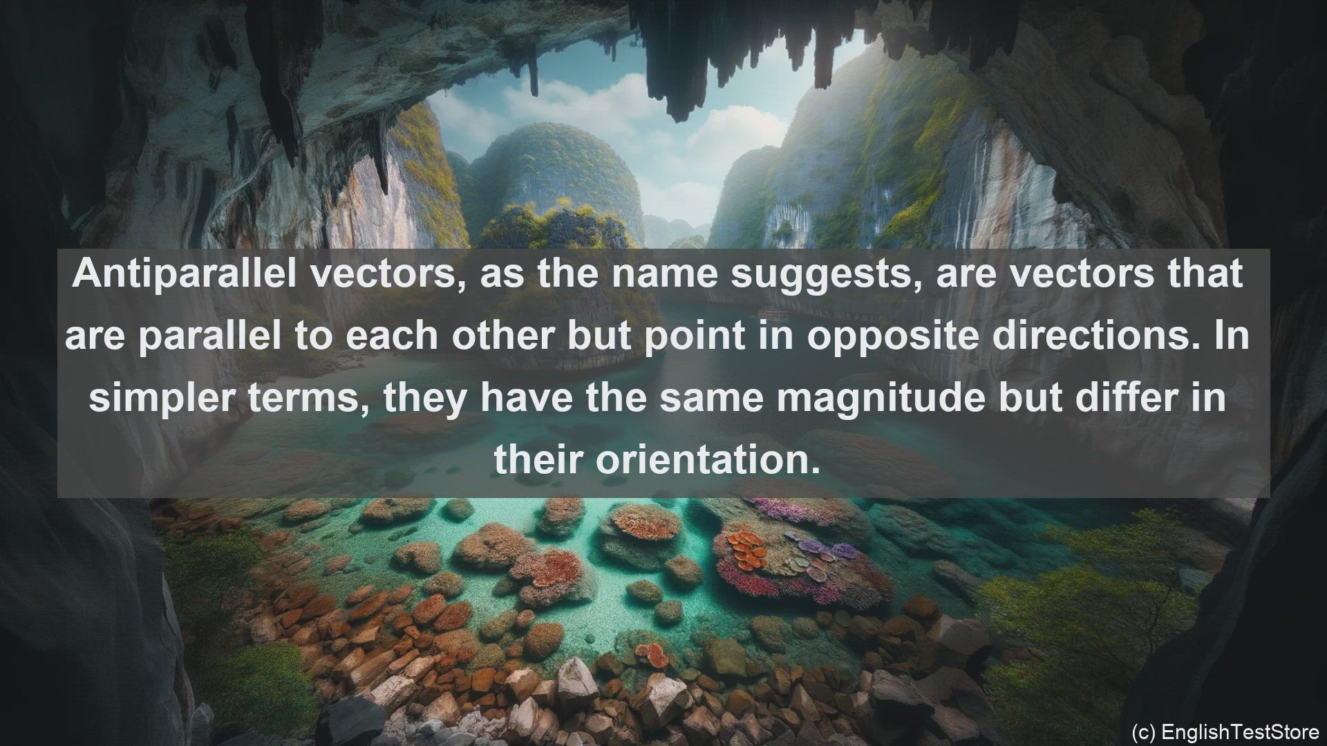 'Video thumbnail for Antiparallel vectors in science  definition and examples'