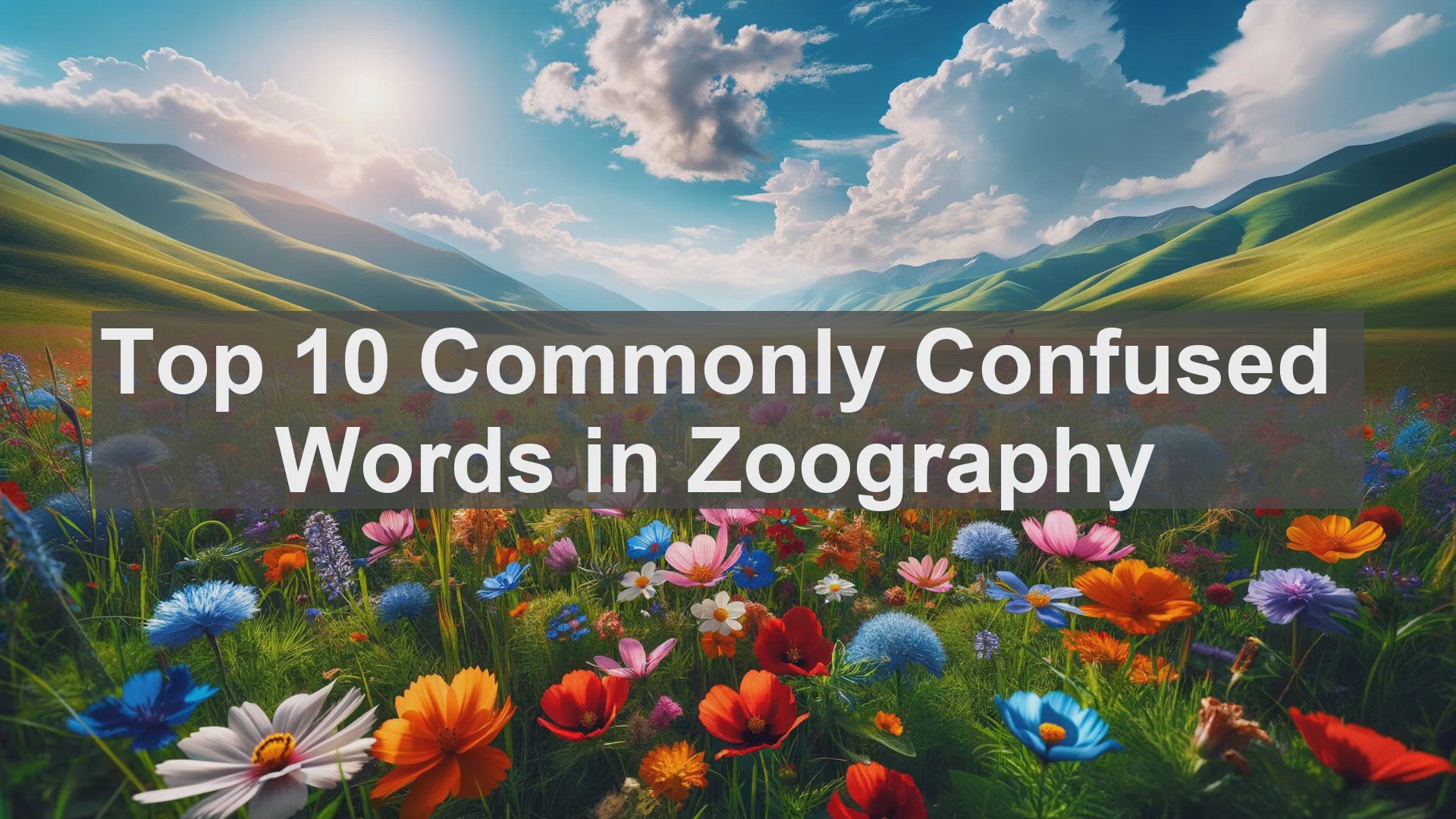 'Video thumbnail for Top 10 Commonly Confused Words in Zoography'